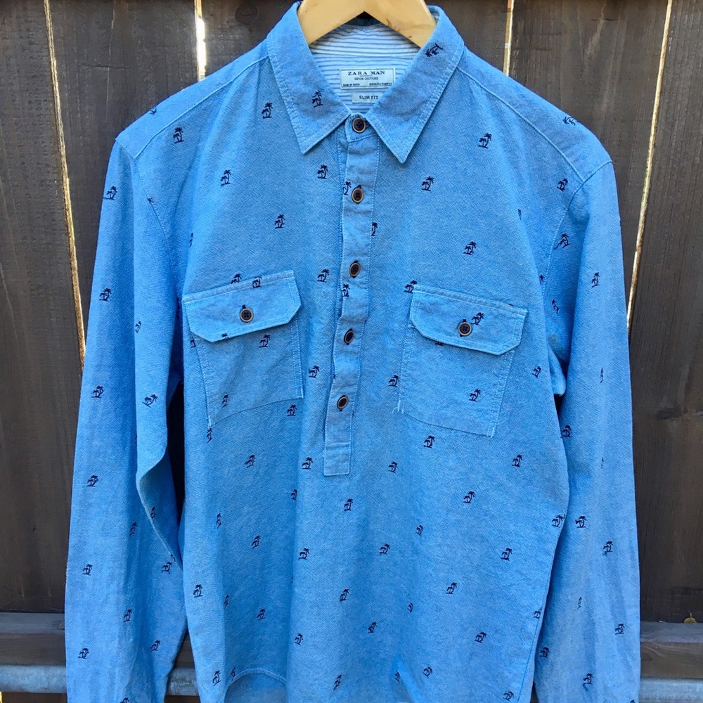 Men’s Zara long sleeve shirt!